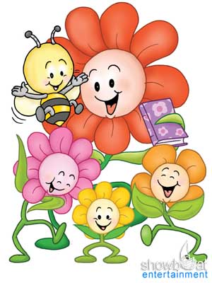 spring flowers cartoon. Flower Party : Children