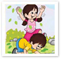 Three Kids : Children Illustration Three Kids : Children Illustration