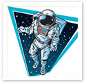 Astronaut : Scientific Illustration