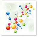 Molecule string : Scientific Illustration